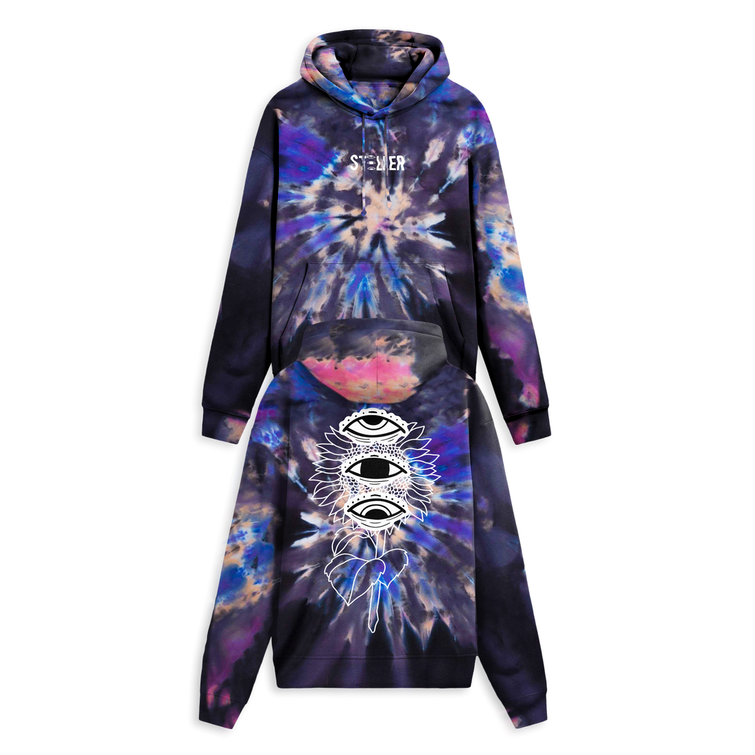 (Pre Sale) STELLER - Sunflower Swirl Tie Dye Hoodie