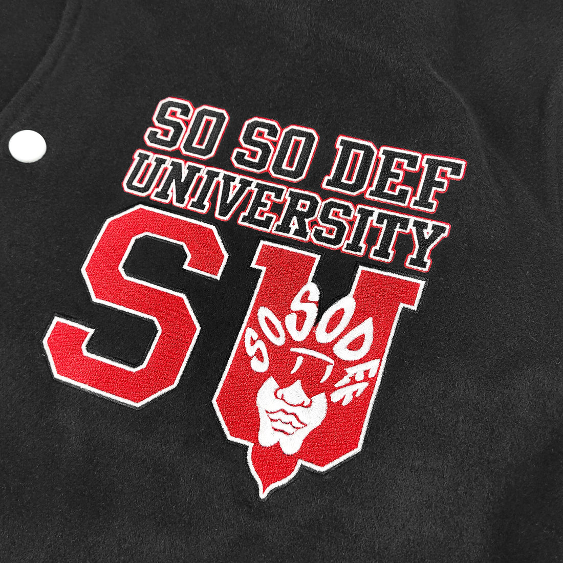SO SO ATL - VARSITY JACKET - Black (pre order)