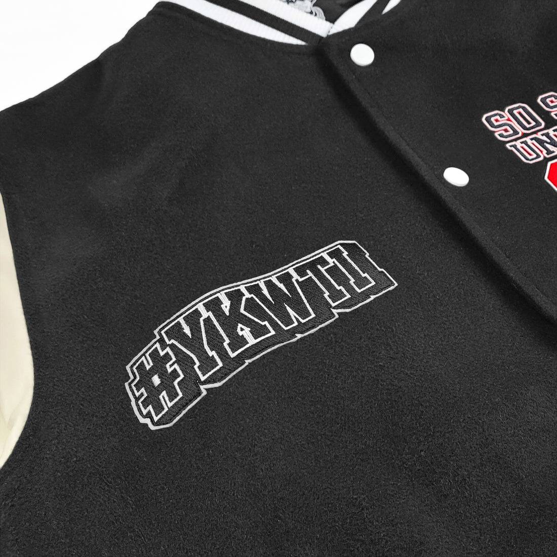 SO SO ATL - VARSITY JACKET - Black (pre order)