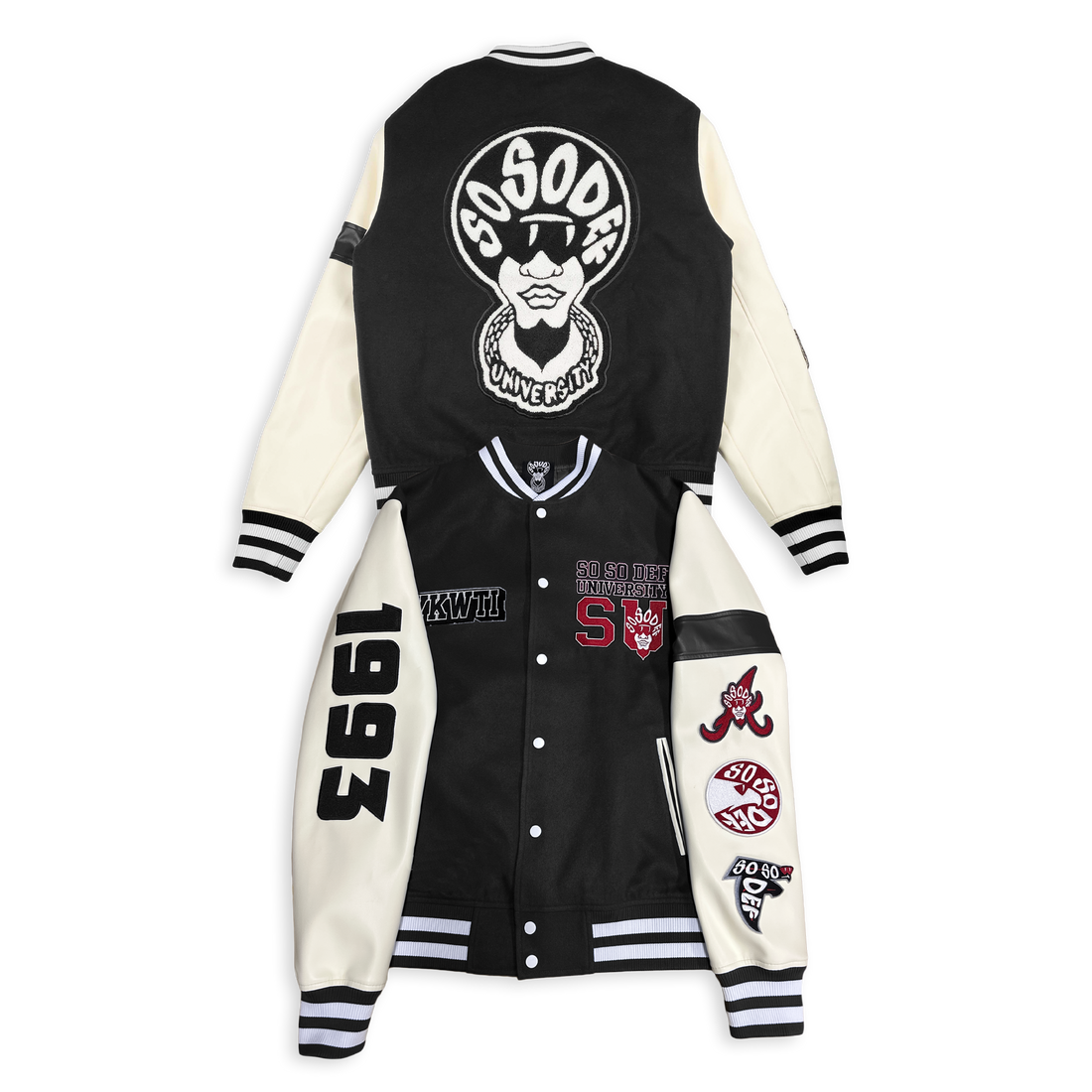 SO SO ATL - VARSITY JACKET - Black (pre order)