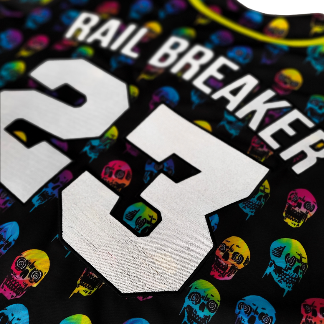 Riot Ten - Trippy Skull Baseball Jersey