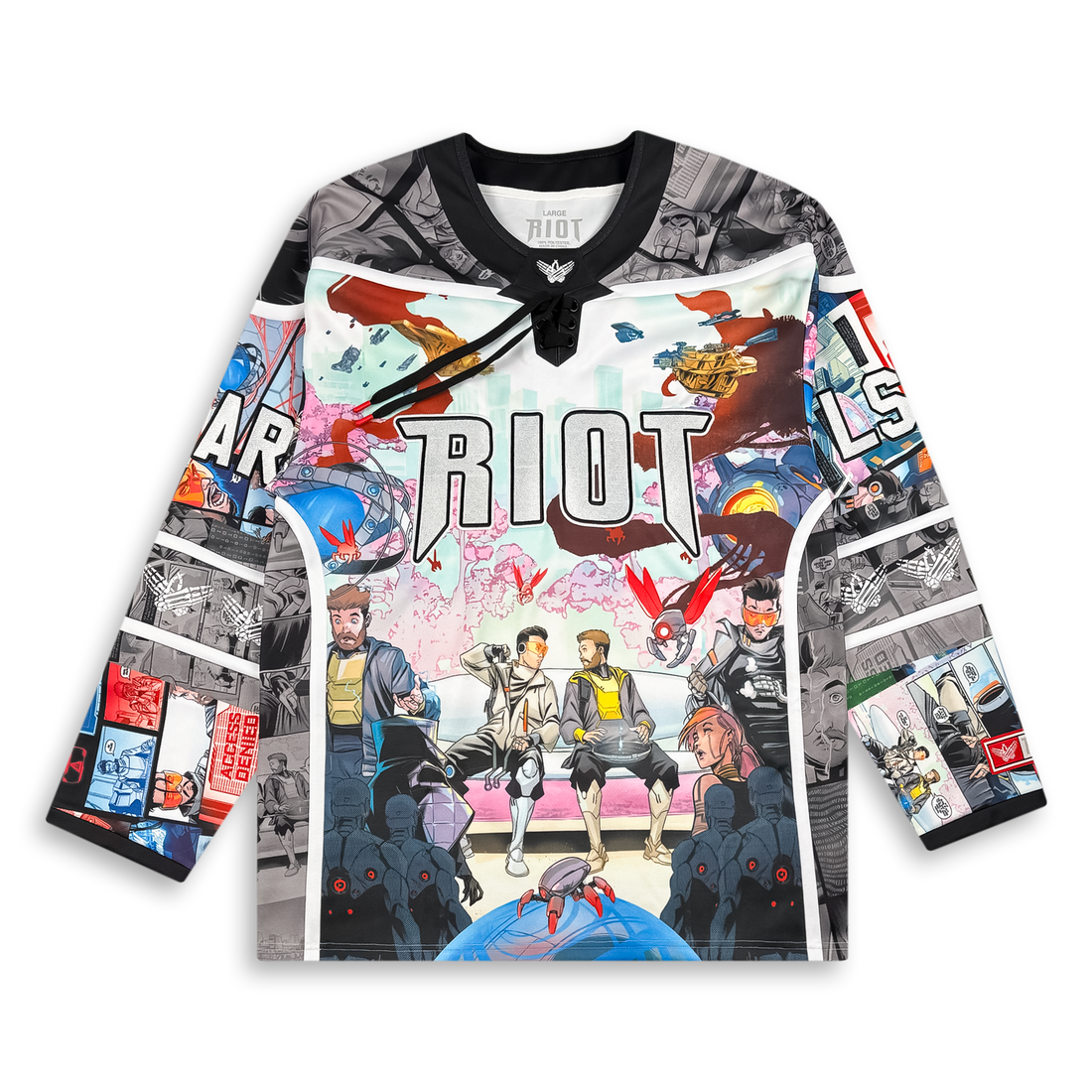 RIOT - THE MACHINE - COMIC BOOK HOCKEY JERSEY (LIMITED EDITION)