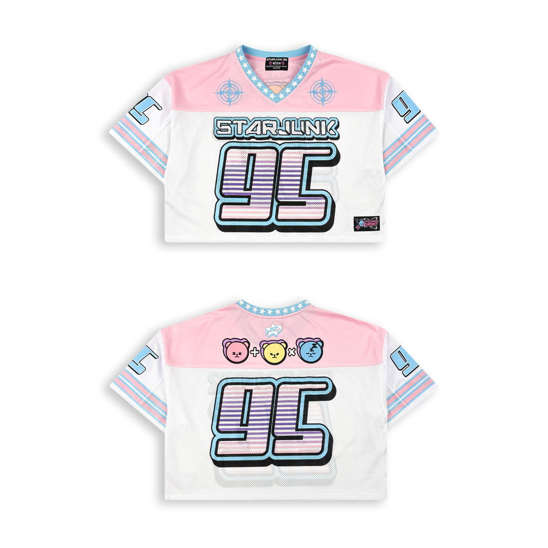 STARJUNK 95 - CROP MESH FOOTBALL JERSEY