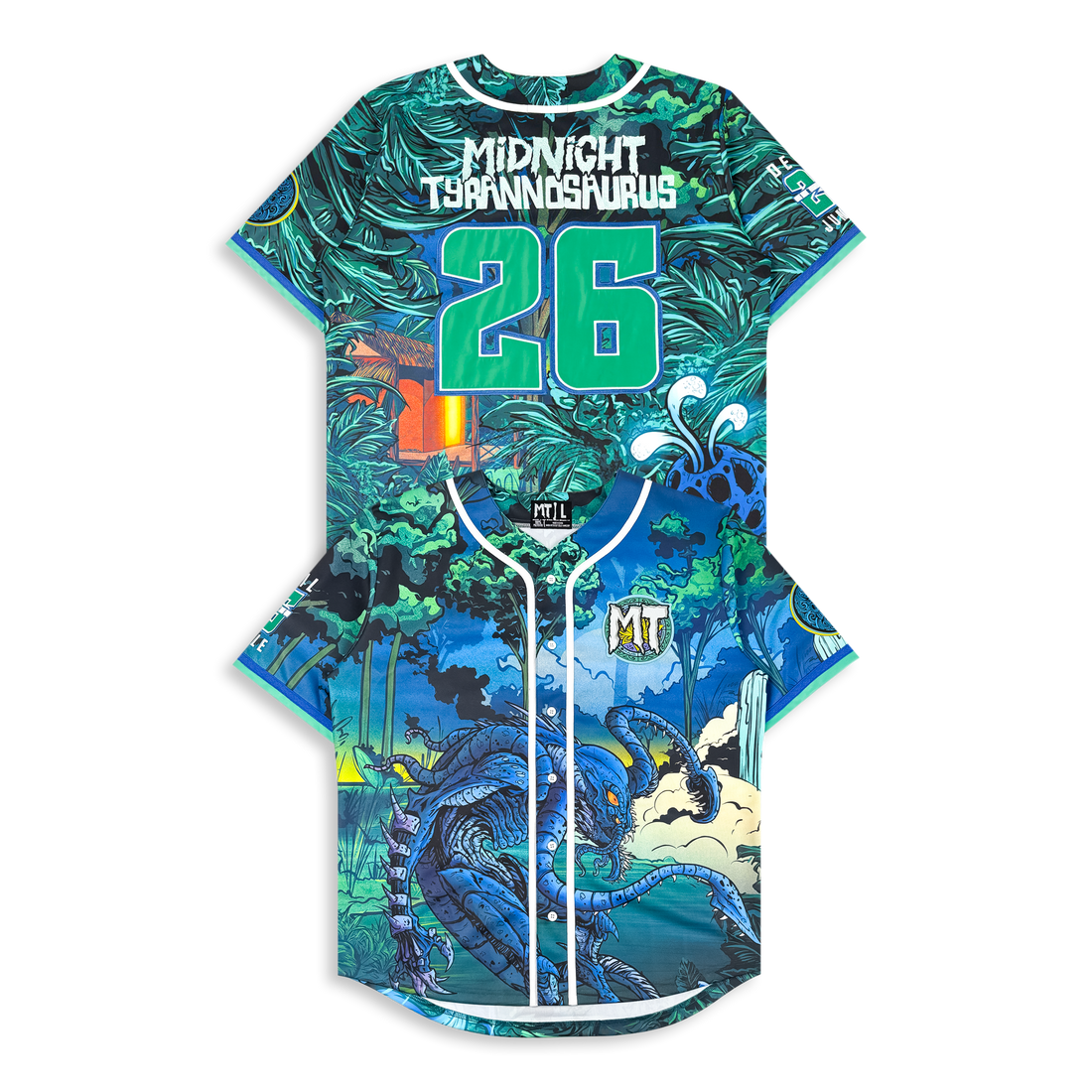 Midnight T - Devil In The Jungle - Baseball Jersey