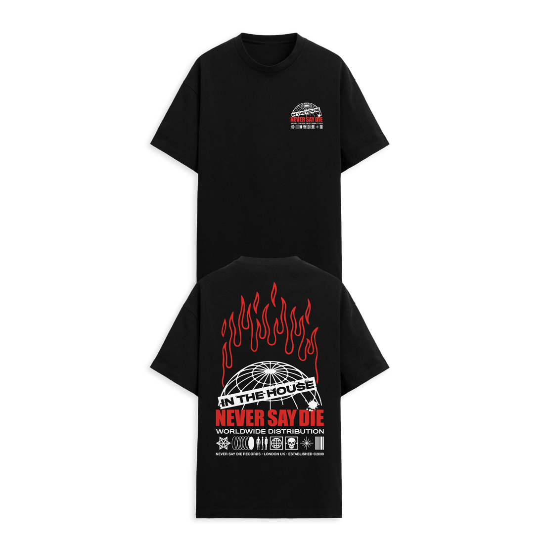 Never Say Die - Meltdown Tee - Black