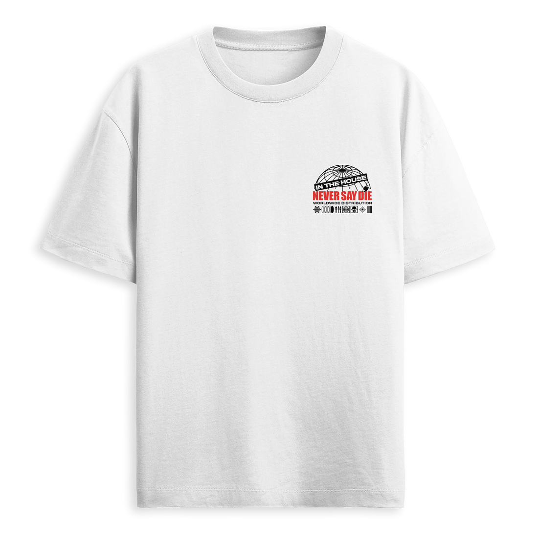 Never Say Die - Meltdown Tee - White
