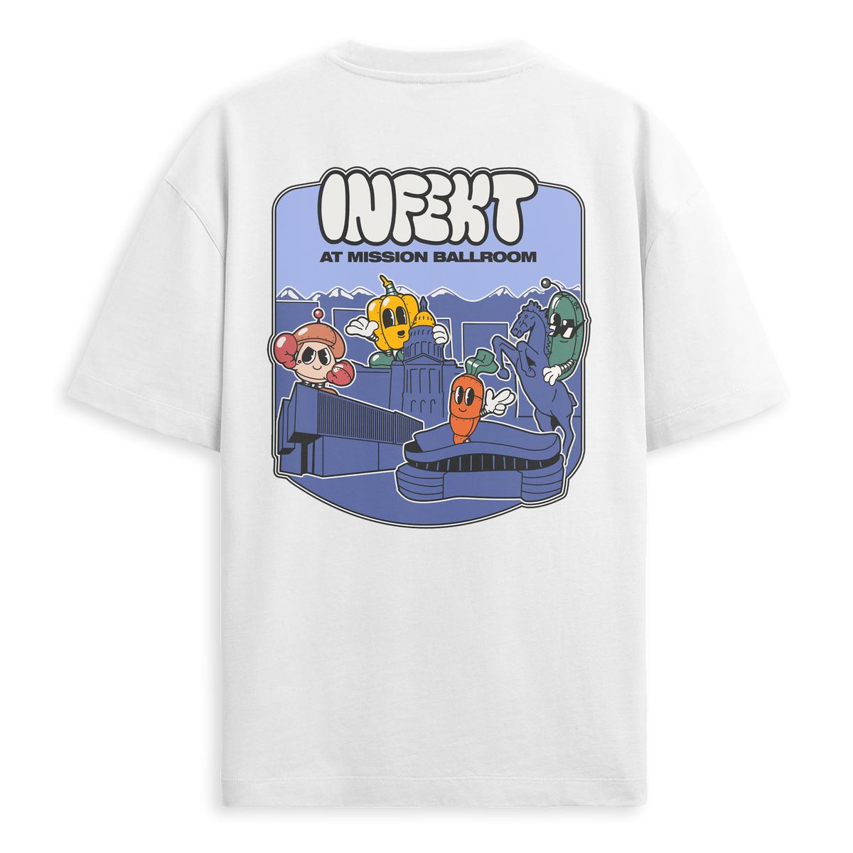 INFEKT - Mission Ballroom Tee - White – KT8 Merch Co