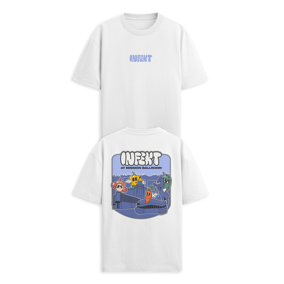 INFEKT - Mission Ballroom Tee - White – KT8 Merch Co