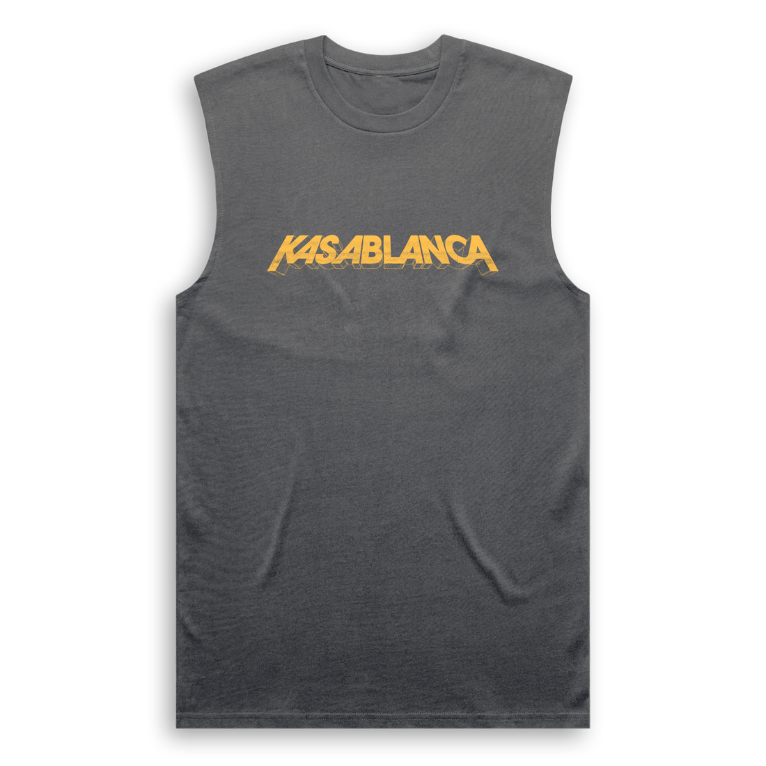 Kasablanca - Muscle Tee - Faded Black