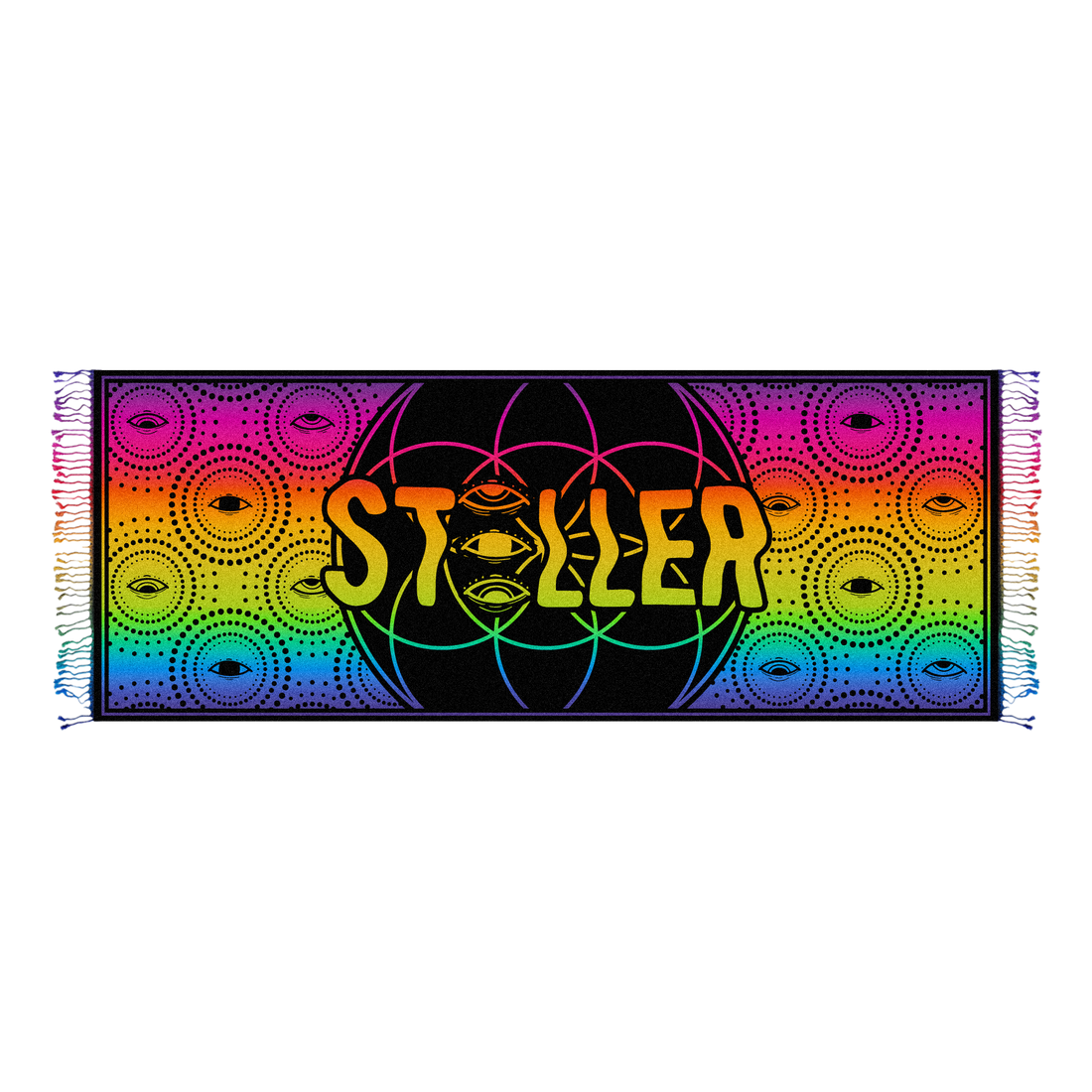 STELLER - Rainbow Eyes - Color Gradient Knit Pashmina
