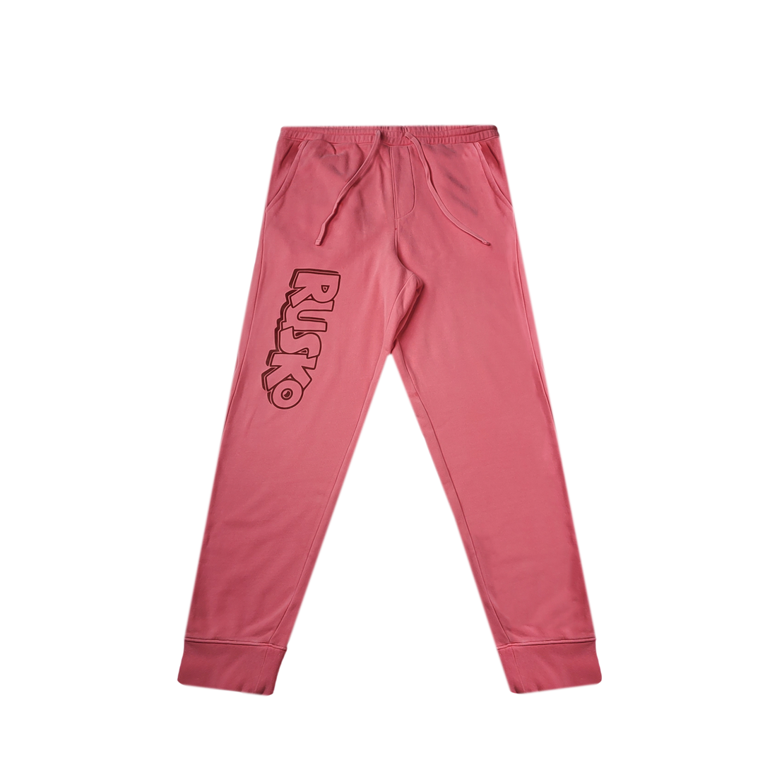 RUSKO - Logo Joggers - Pigment Dyed Pink