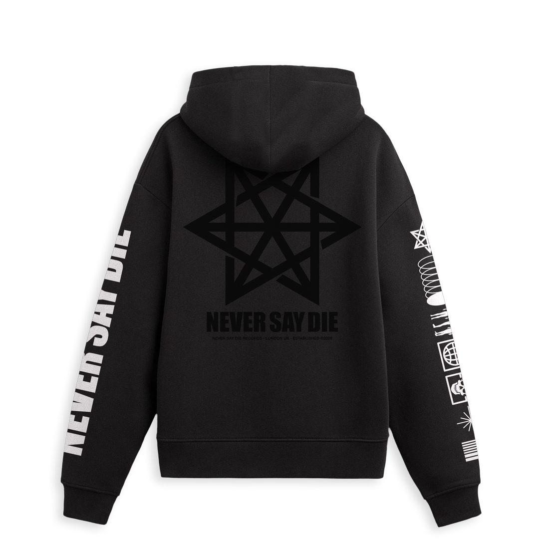 Never Say Die - Black Pullover Hoodie