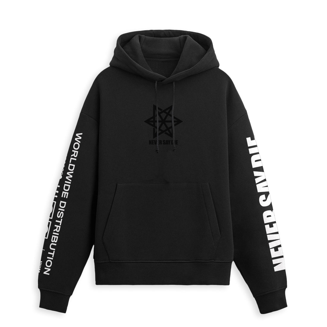 Never Say Die - Black Pullover Hoodie