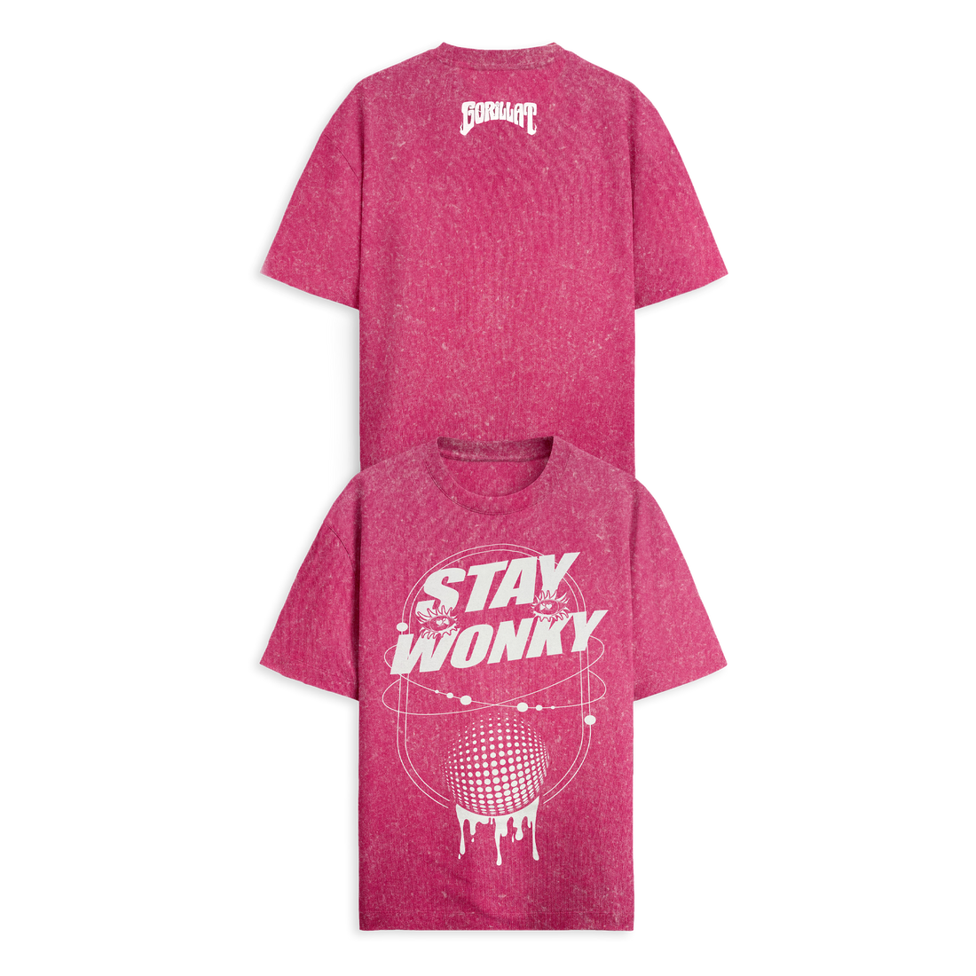 GorillaT - Stay Wonky - Acid Wash Tee