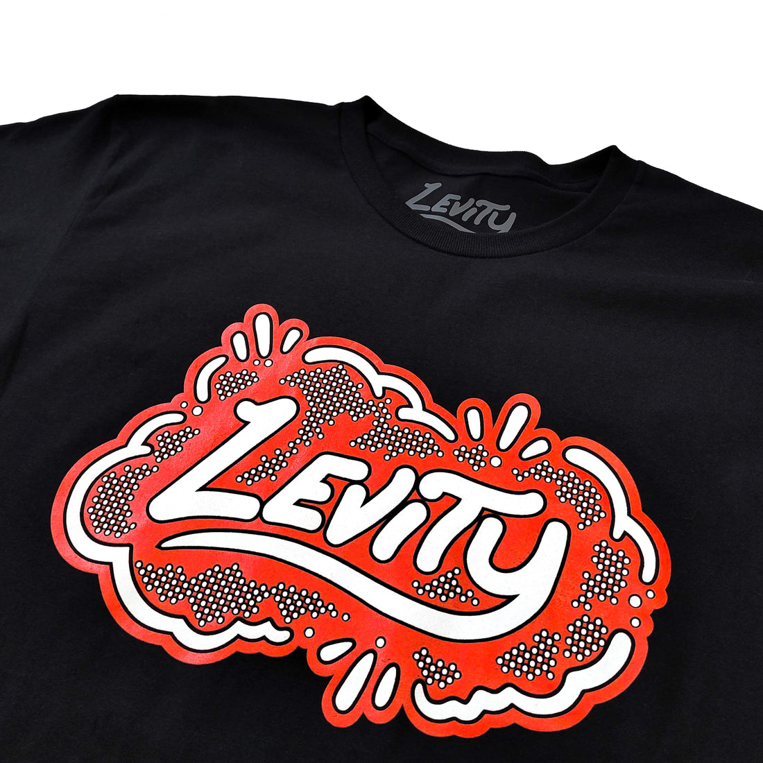 LEVITY - Cloud Logo - Black Tee