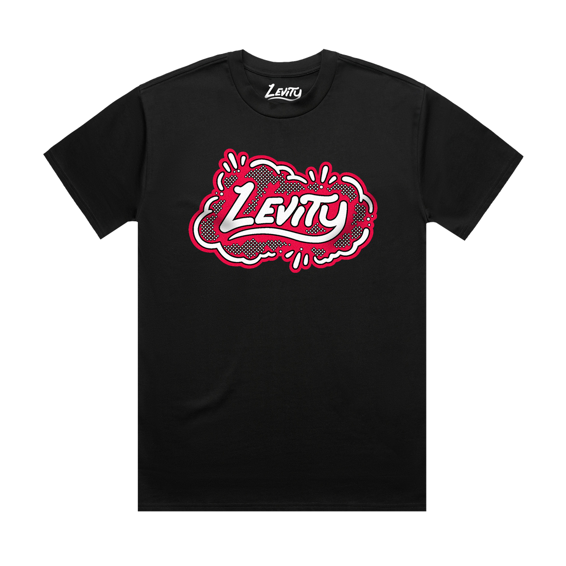 LEVITY - Cloud Logo - Black Tee