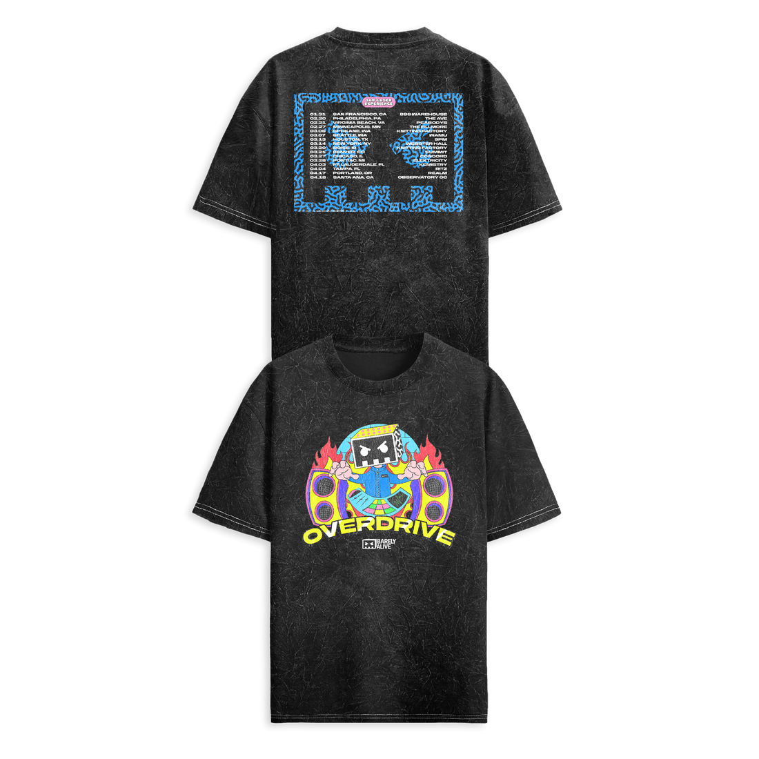 BARELY ALIVE - OVERDRIVE TOUR TEE
