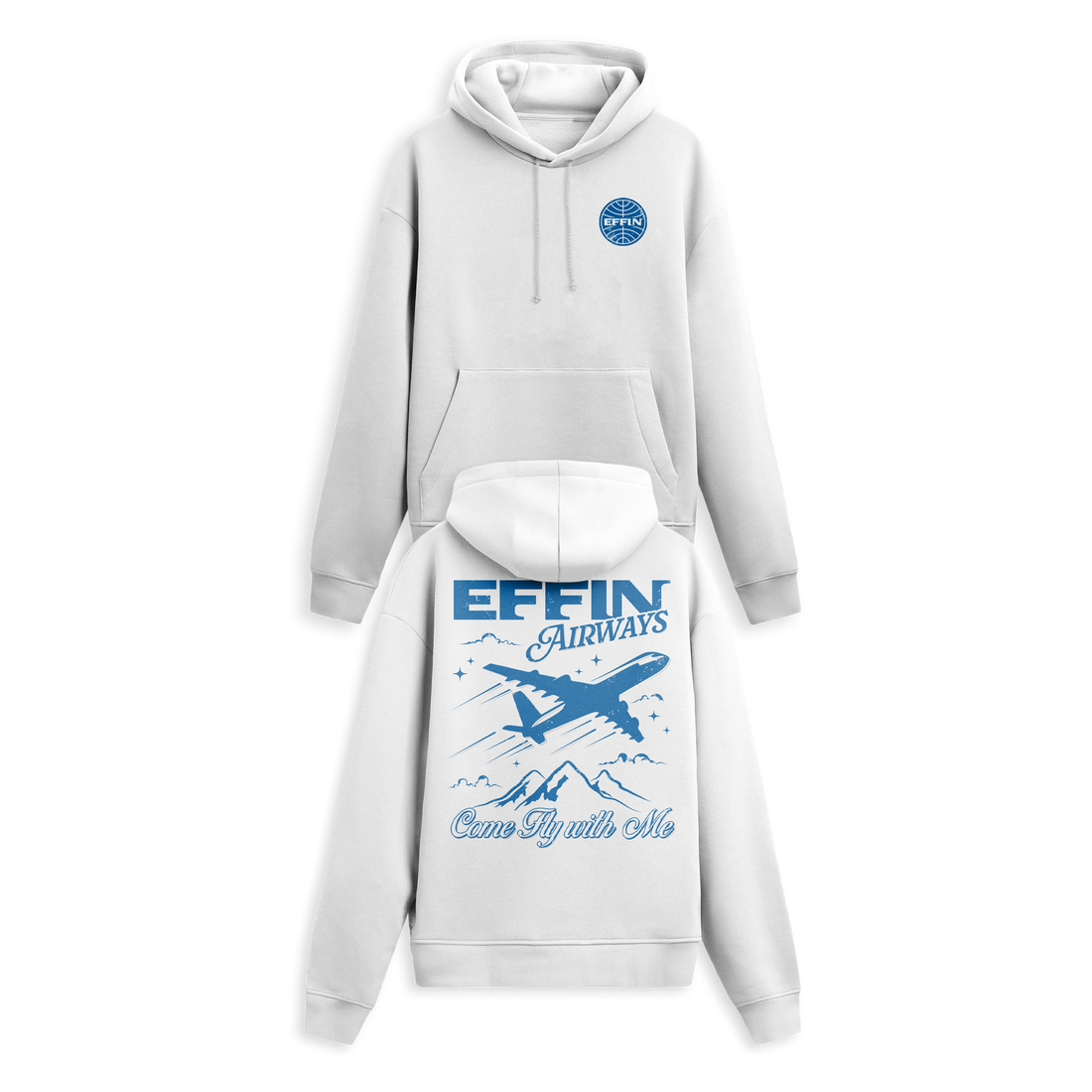 Effin Airways Hoodie - White