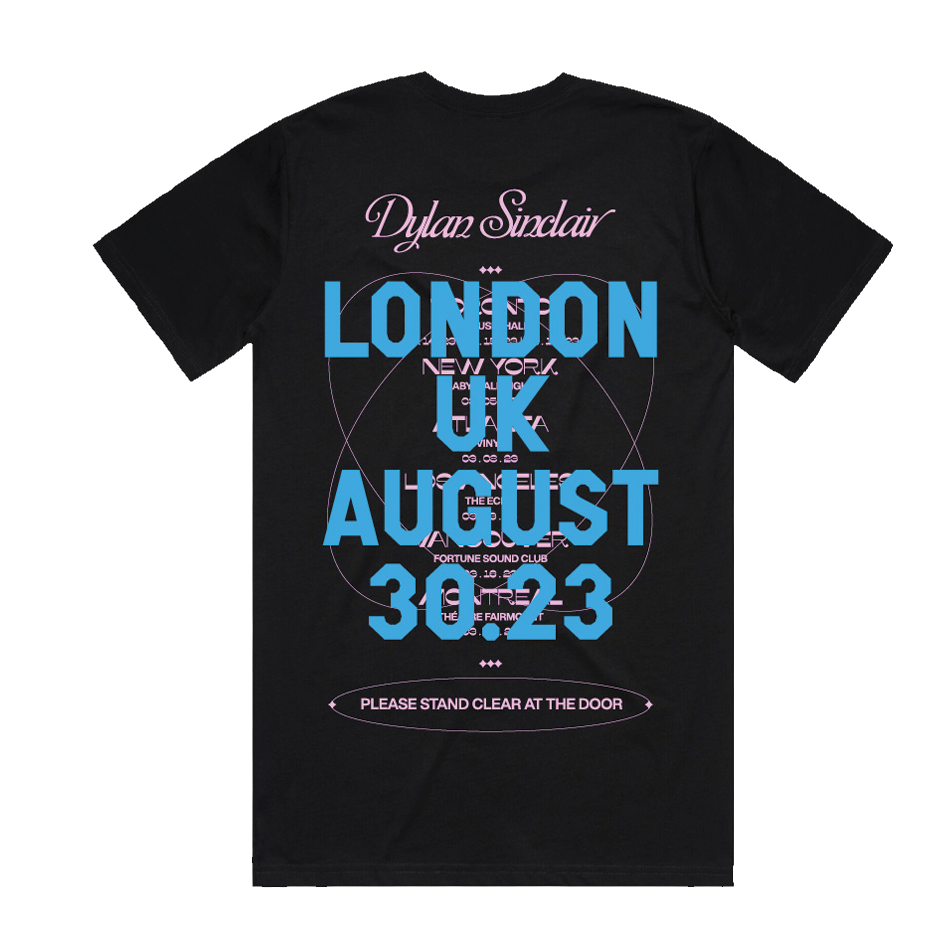 Dylan Sinclair - London UK - Black Tour Tee