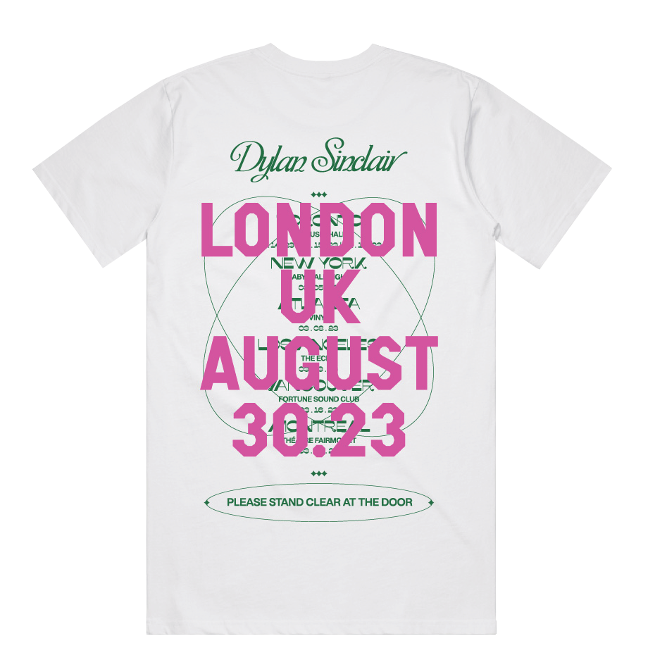 Dylan Sinclair - London UK - White Tour Tee