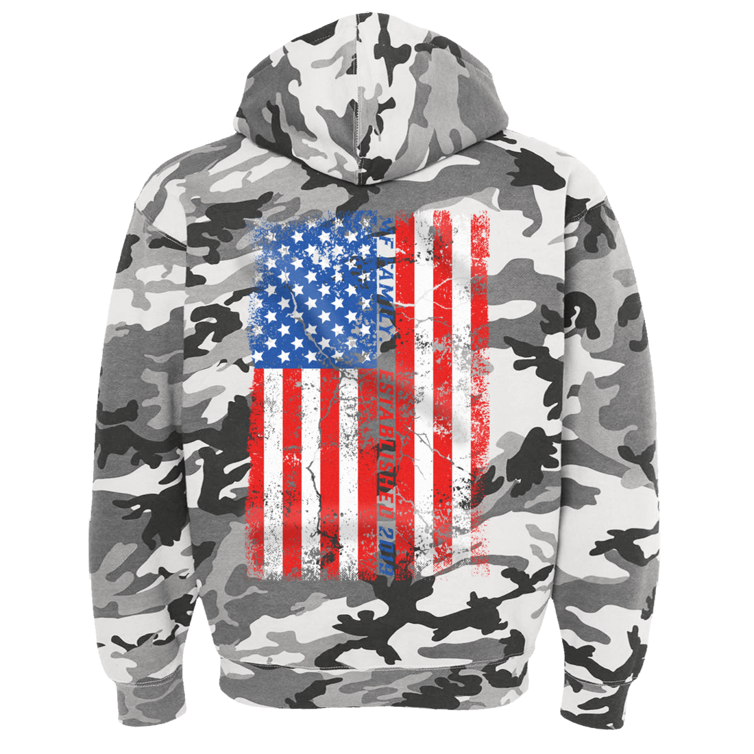 Confederate top camo hoodie