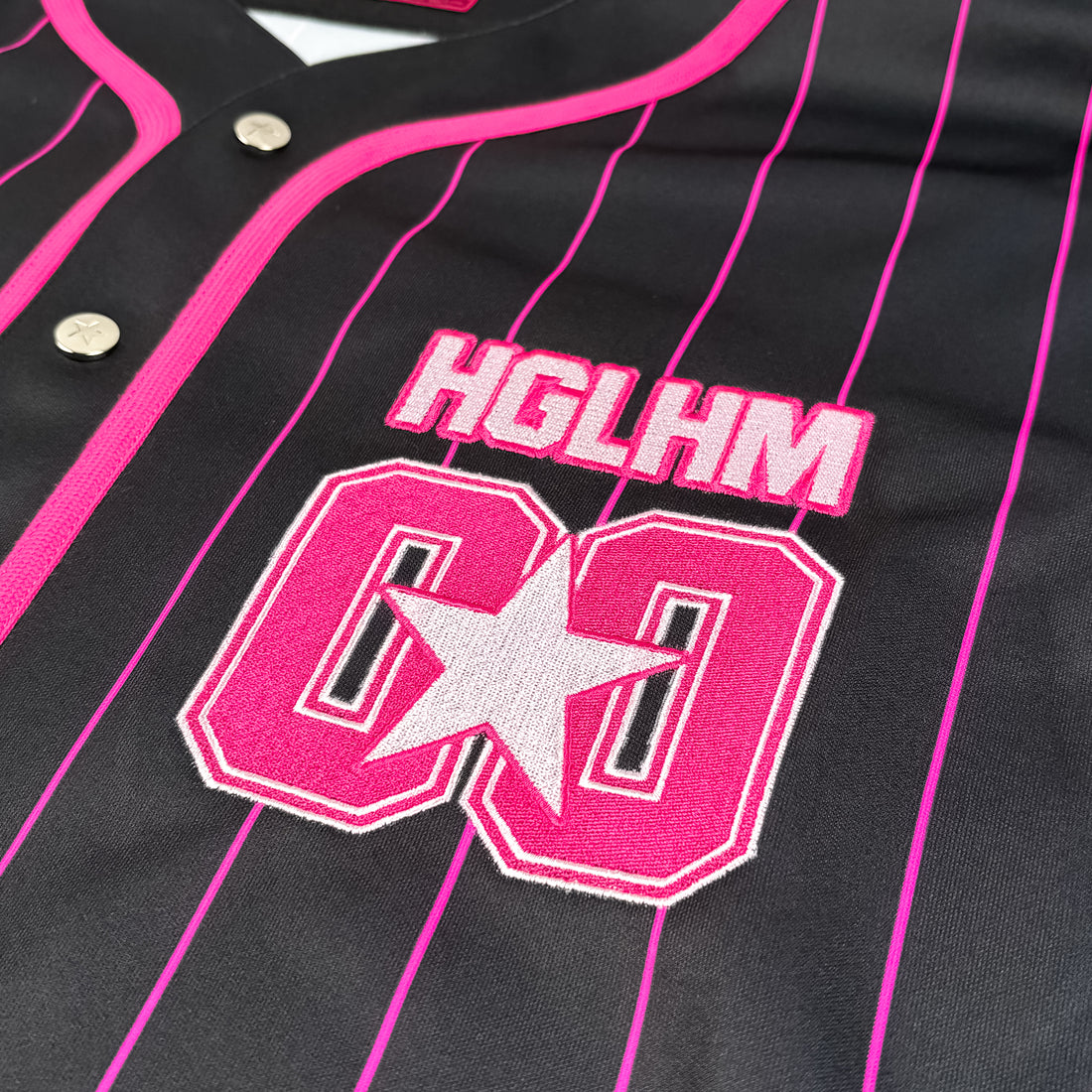 NOSTALGIX - HGLHM PINSTRIPE BASEBALL JERSEY (fixed quantity pre order)