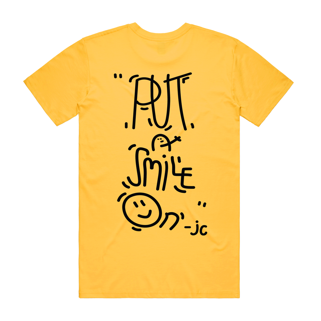 Jon Casey - Put On A Smile - Yellow Tee