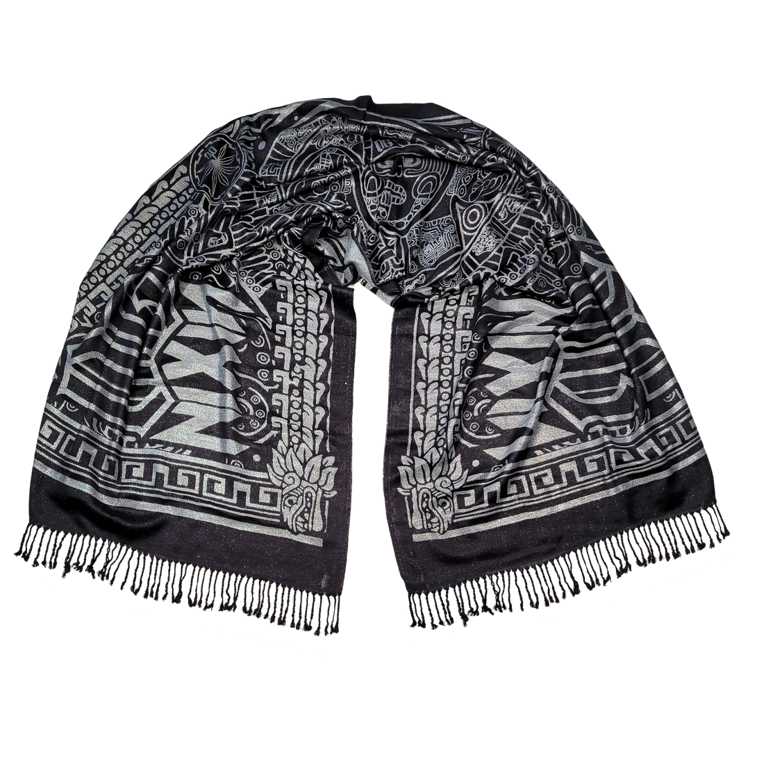 OG NIXIN - Az'Tech V2 - Metallic Silver Knit Pashmina – KT8 Merch Co OG NIXIN - Az'Tech V2 - Metallic Silver Knit Pashmina – KT8 Merch Co