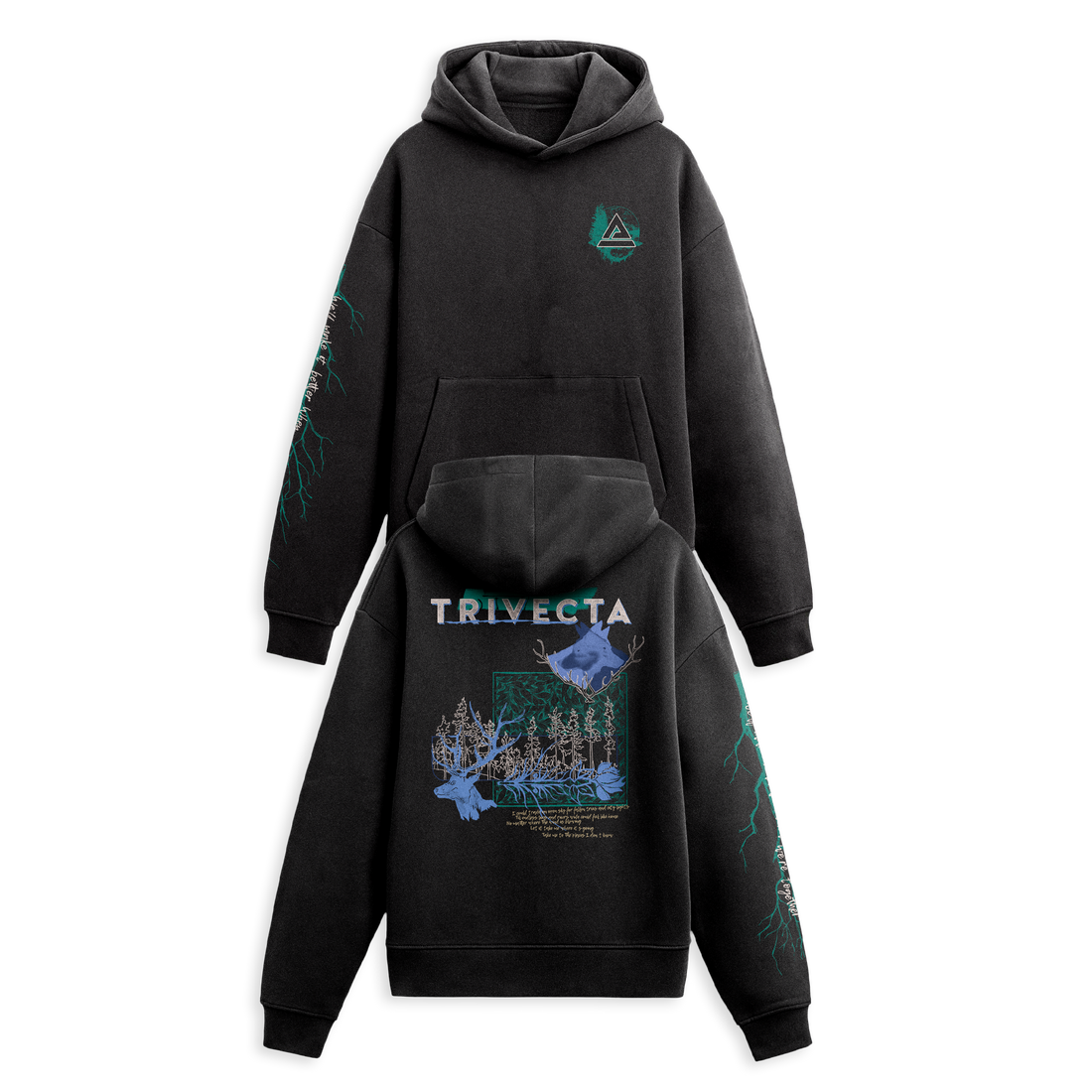 Trivecta - Find My Way - Pullover Hoodie - Black