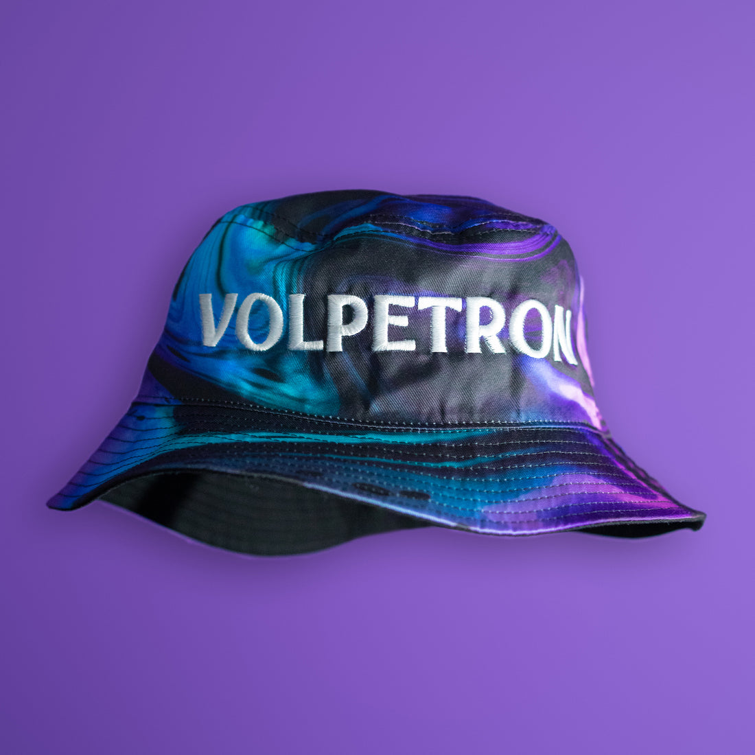 RAY VOLPE REVERSIBLE VOLPETRON FACE MELT BUCKET HAT