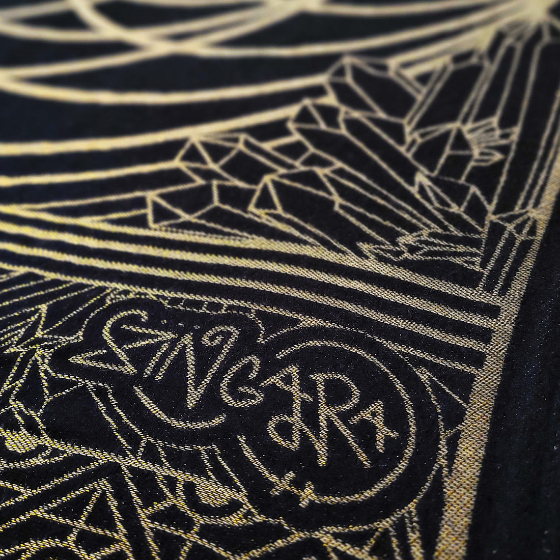 Zingara Black & Gold Pashmina