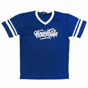 HOUSEWIFE All Day Tee - Royal Blue / White