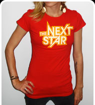 THE NEXT STAR Logo Girls T-shirt - Red