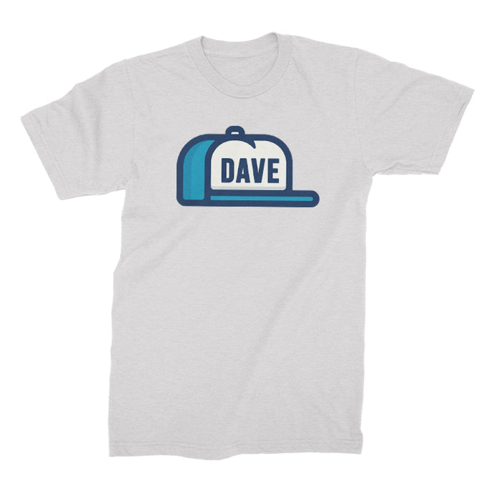DAVE - Hat Tee - White