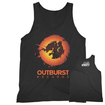 Mark Sherry - Outburst Records - Black Unisex Tank Top