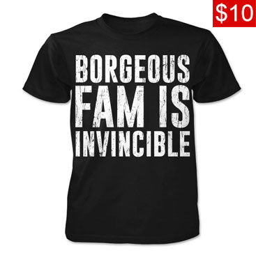 BORGEOUS -Invincible- Black T-Shirt