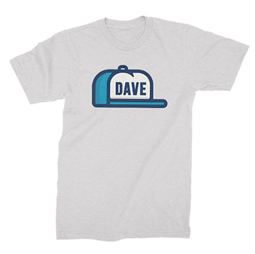 DAVE - Hat Tee - White