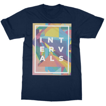 Intervals - The Shape Of Colour - Navy Blue Tee