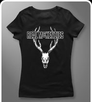 THE REAL MCKENZIES -Stag- GIRLS T-Shirt - Black