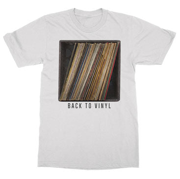 BACK TO VINYL - Crate - White Tee