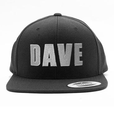 DAVE - Snapback Hat - Black