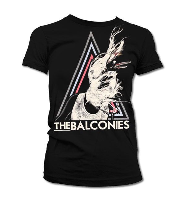 The Balconies Triangle Girls Black T-Shirt