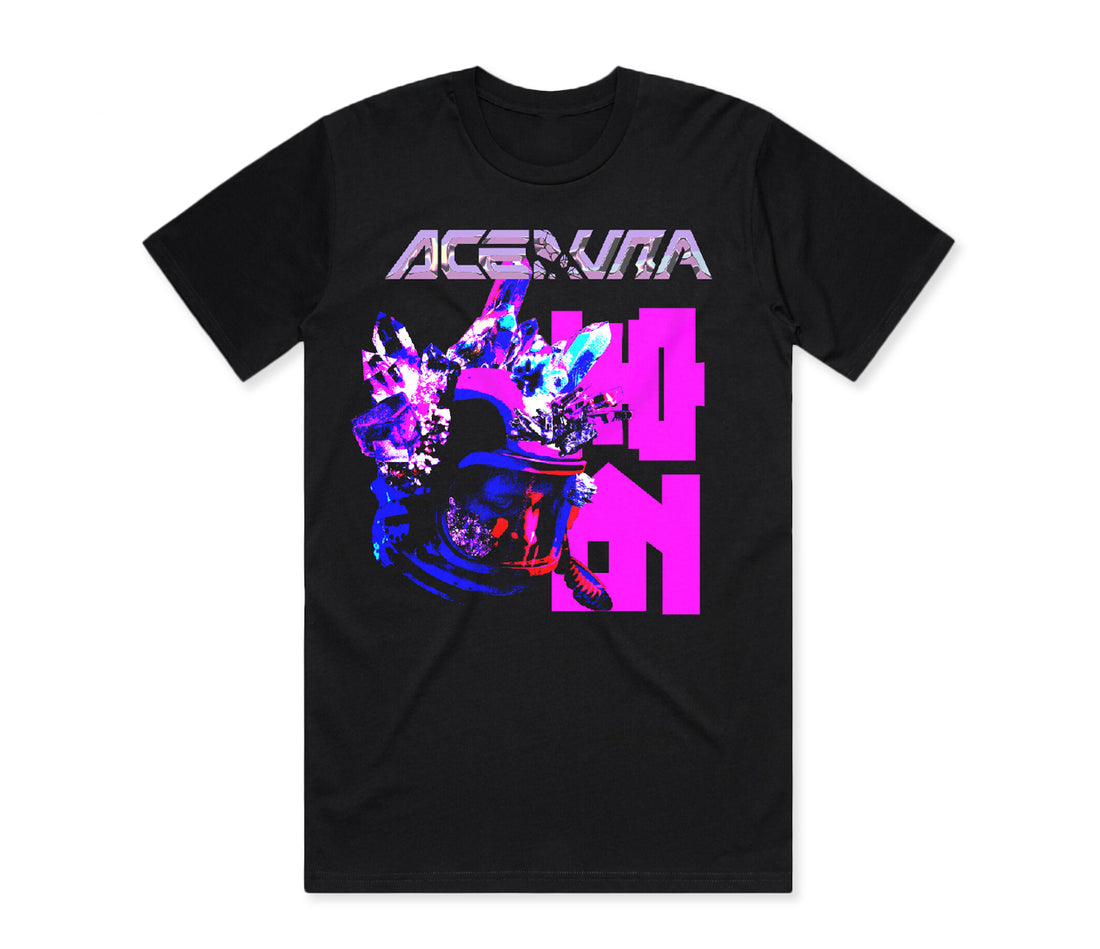 Ace Aura - Crystal Astronaut - Black Tee