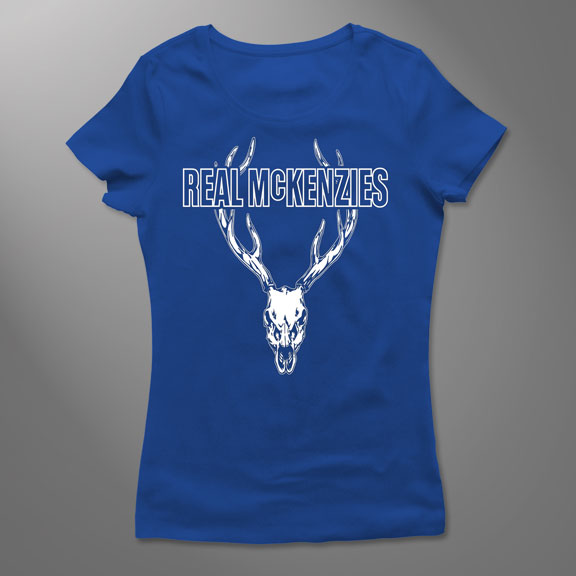 THE REAL MCKENZIES -Stag- GIRLS T-Shirt - Royal Blue