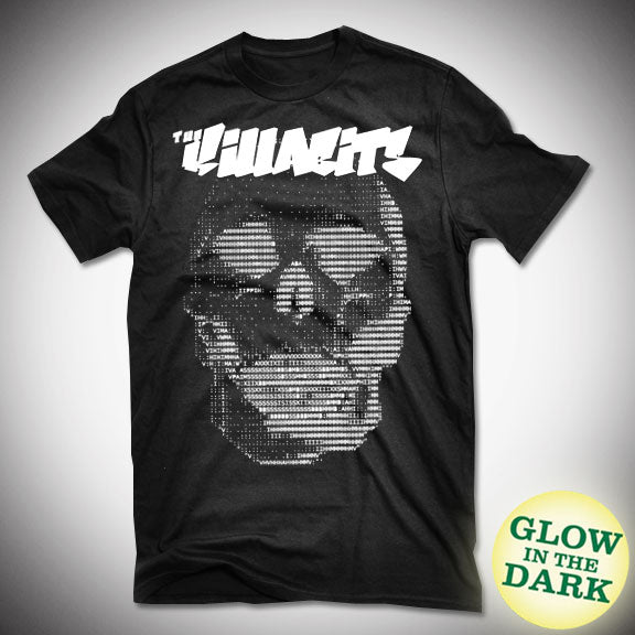 LIMITED EDITION - THE KILLABITS Glow In The Dark Skull T-Shirt - Black