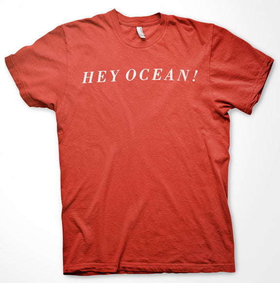 HEY OCEAN -Logo- T-Shirt - Red