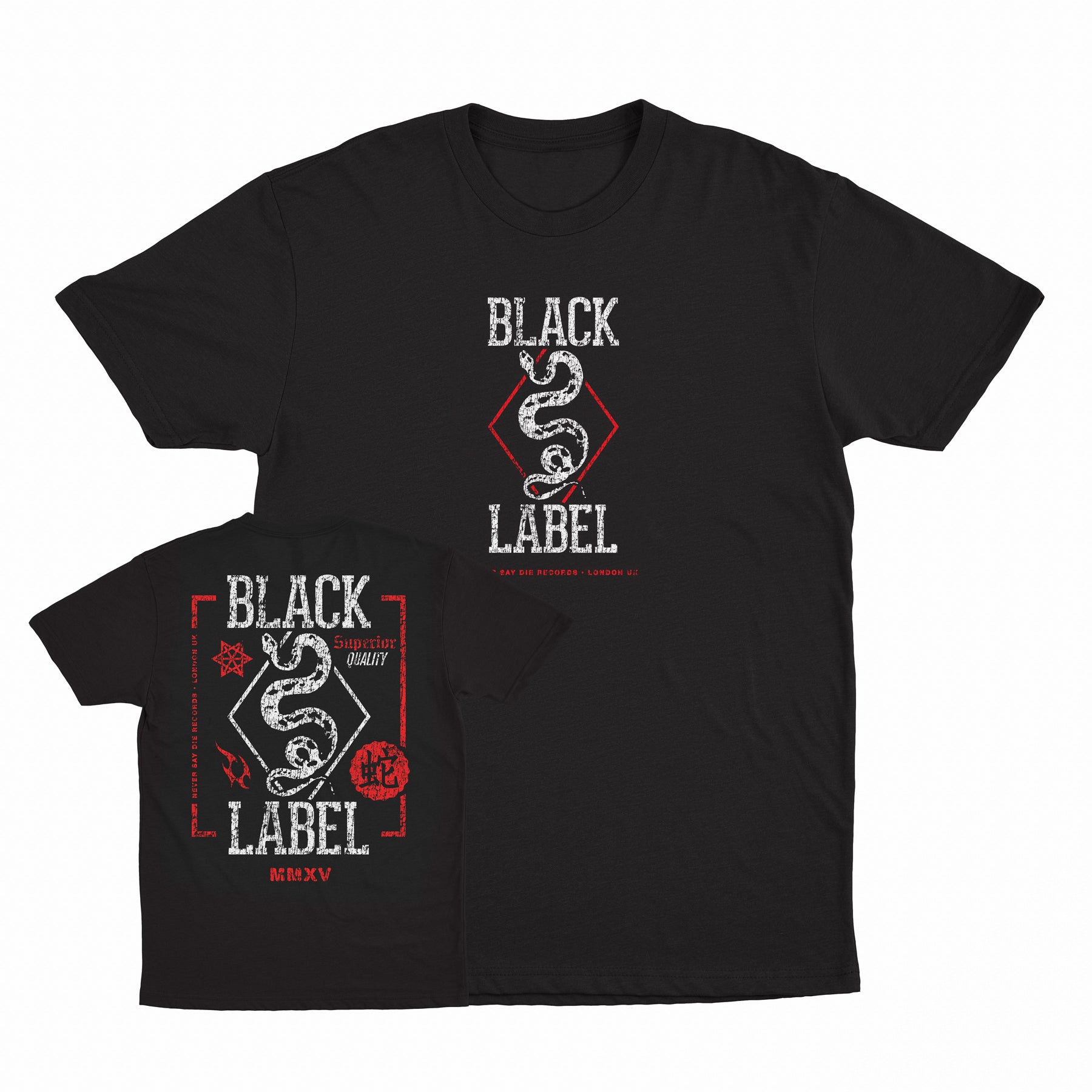 Black Label - Snakewine - Black Tee – KT8 Merch Co
