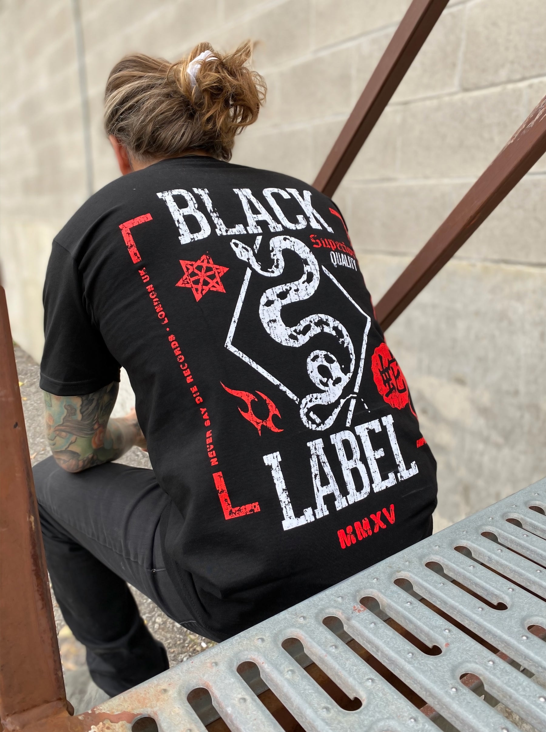 Black Label - Snakewine - Black Tee – KT8 Merch Co