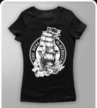 THE REAL MCKENZIES -Ship- GIRLS T-Shirt - Black