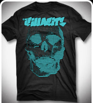 THE KILLABITS Teal Skull T-Shirt - Black